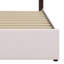 Lit plateforme tapissier avec lit gigogne-144016038