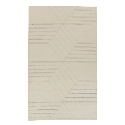 Wendy Jane Geometric Area Rug in Antique White