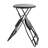 Black Stowable Side Table And Two Seats