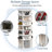 Rotating Shoe Rack Tower, 7-Tier Spinning Shoe Rack, Free Standing 360° Revolving Shoe Organizer, High Bottom Design Shoe Tower Spinning Storage Lazy Susany, Fits 28 Pairs Of Shoes (7-Tier White)