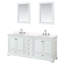 Meuble-lavabo double autoportant Deborah avec plateau en quartz-98142013-98142016-98213893