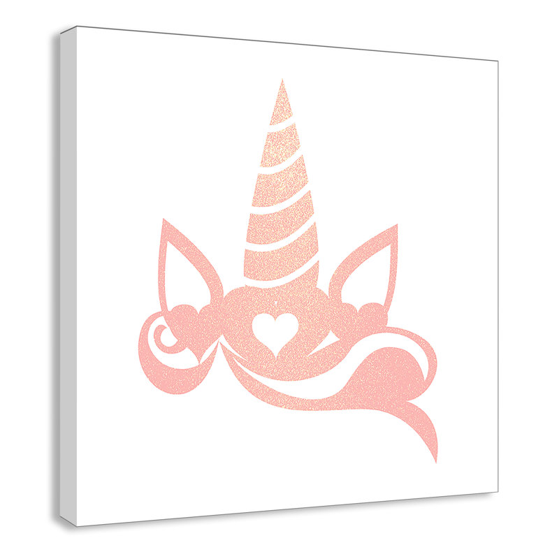 Adhésif décoratif «Be the Unicorn 1» Be a Unicorn, H 12 po x l 12 po x P 1,5 po, Toile