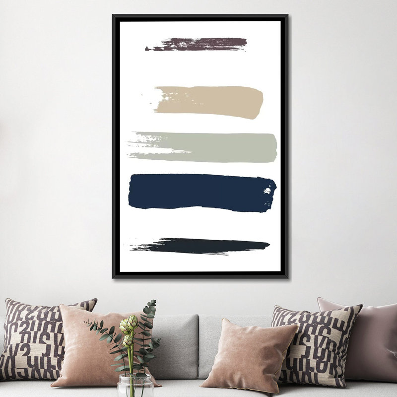 « hey marin », reproduction sur toile, H 26 po x l 18 po x P 1,5 po, Toile avec cadre noir, Pas de tapis