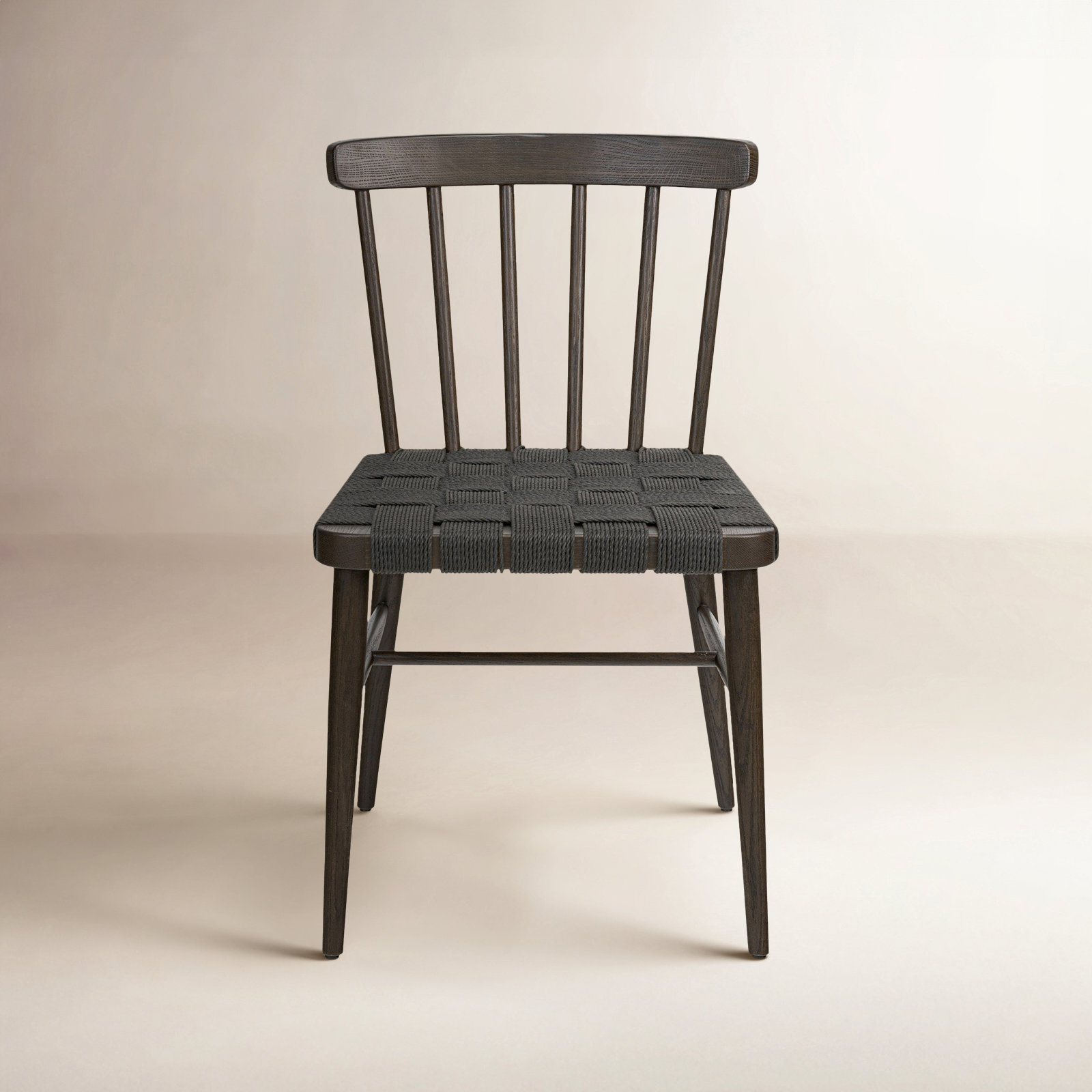 Catalonia Oak Dining Chair, Black