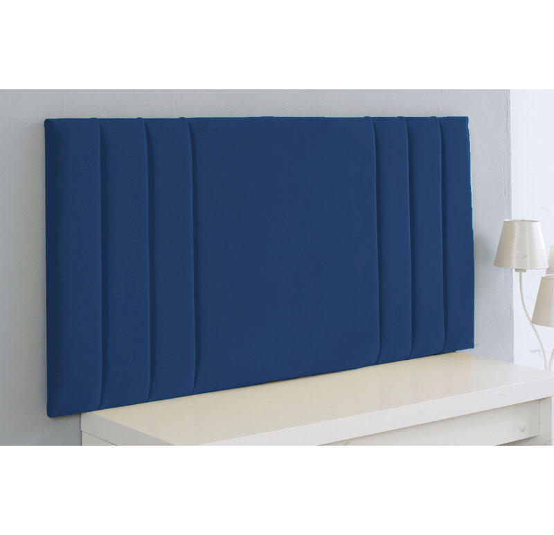 Shipman Upholstered Headboard, Small Single (2'6), Coffee Velvet Fabric, Coffee