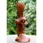 Gerimiah très grande sculpture sculptée à la main 20 chouette en bois brun foncé Statue Sculpture Figurine Home Decor