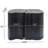 Black 21 Irregular End Table With Split Design, Small Space For Indoor Outdoor Use, And Fiberglass Materials-1054440804