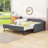 Full Upholstered Daybed with Twin Trundle and USB Ports