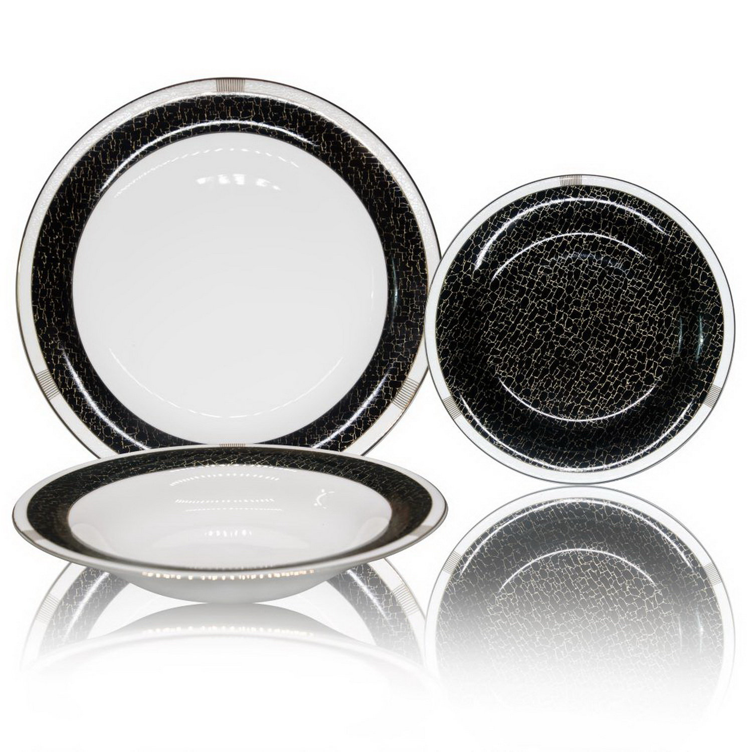 Brilliant Normand Bone China 18 PC dinnerware Set, Service For 6 Wayfair