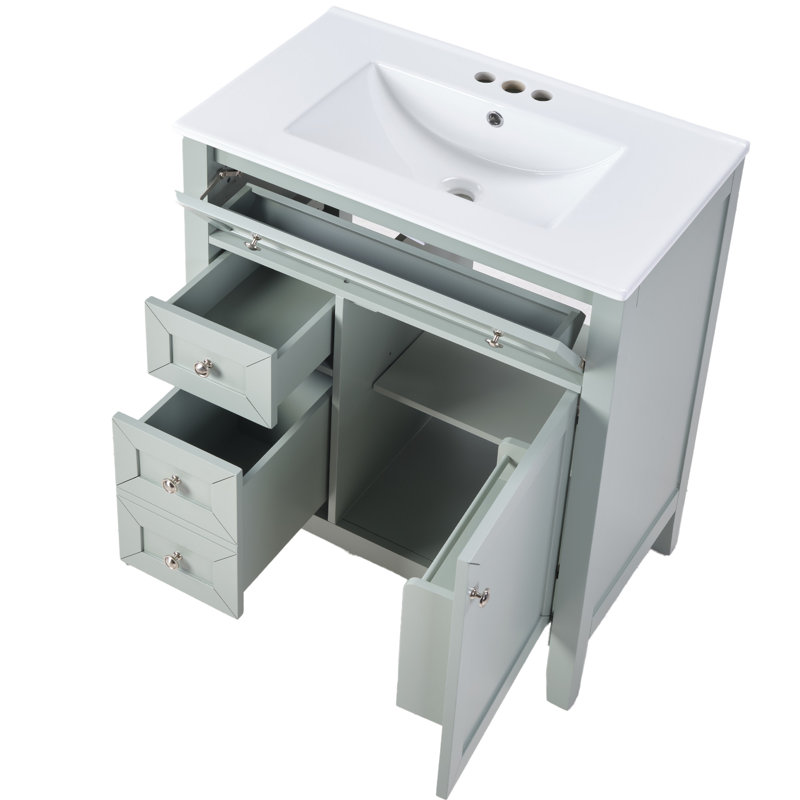 Kokkina 30" Bathroom Vanity  With Ceramic Sink