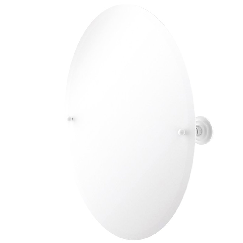 Gober Metal Wall Mirror, Matte White