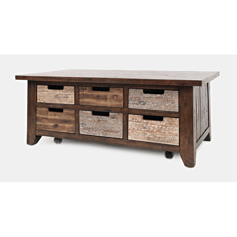 Gurbaaz Solid Wood Top Single Coffee Table