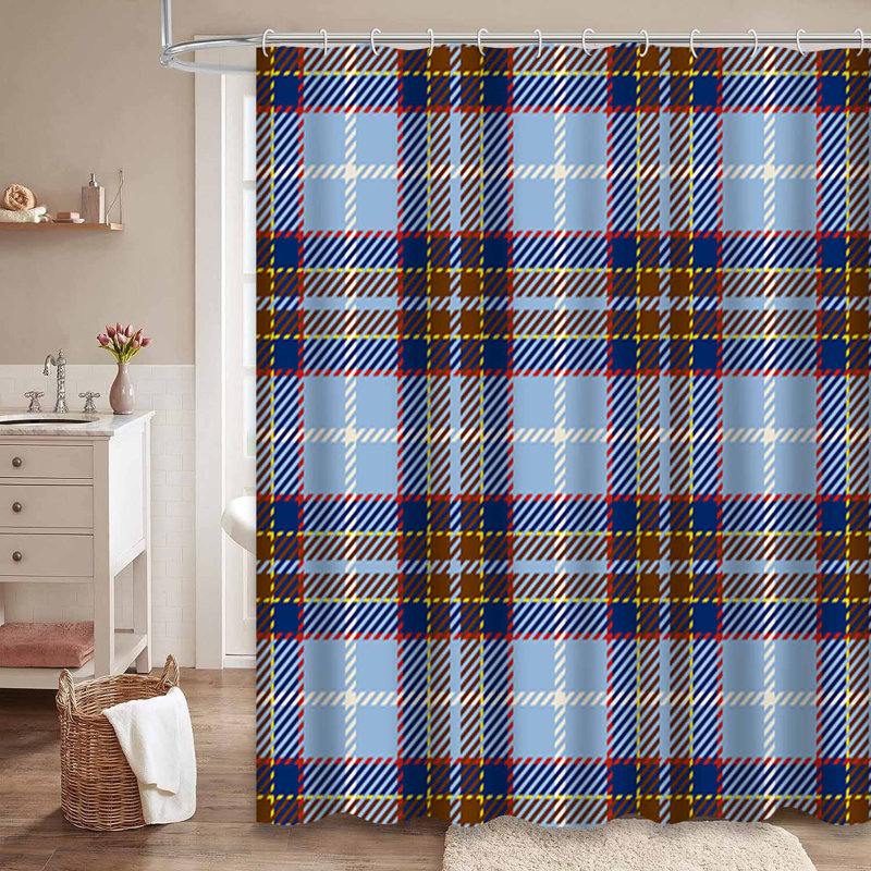 Rideau de douche Tartan, 72" L x 78" W