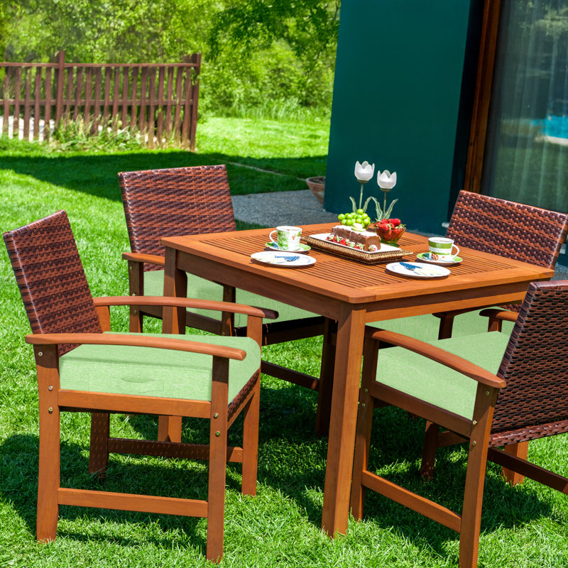  Patio Chair Cushions Set, Vert pré, L 23 po x P 26 po