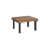 Natural Teak Top/Black Base