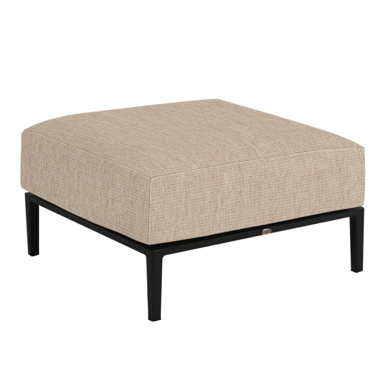 Repose-pieds Havana, Toile sable, Chalk/Natural Cane, No welt/Standard fill