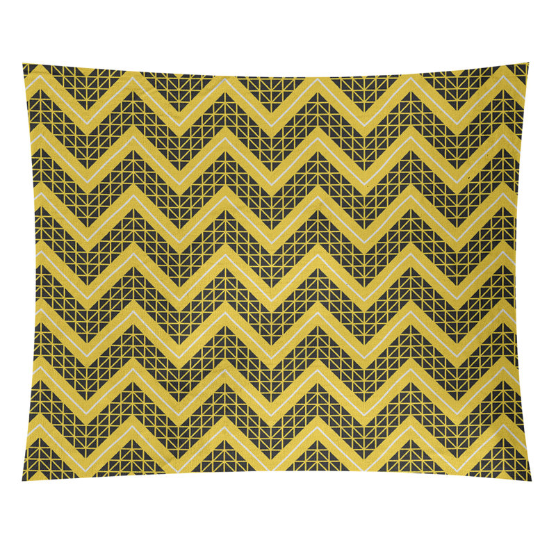 Tapisserie Stephenie, H 27,5 po x l 37,5 po, Jaune / Noir
