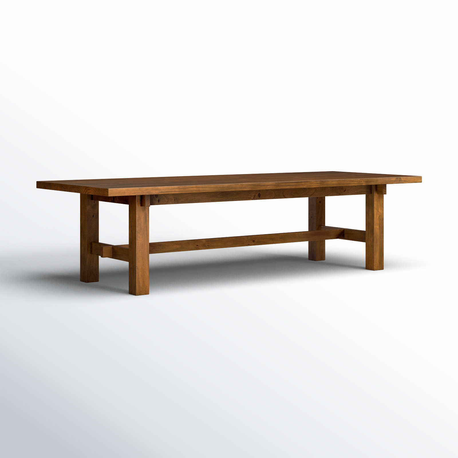 Octavia Rectangular Solid Wood Dining Table, 42" W x 109" L