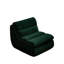 Méridienne moderne en velours côtelé avec fauteuil inclinable ergonomique