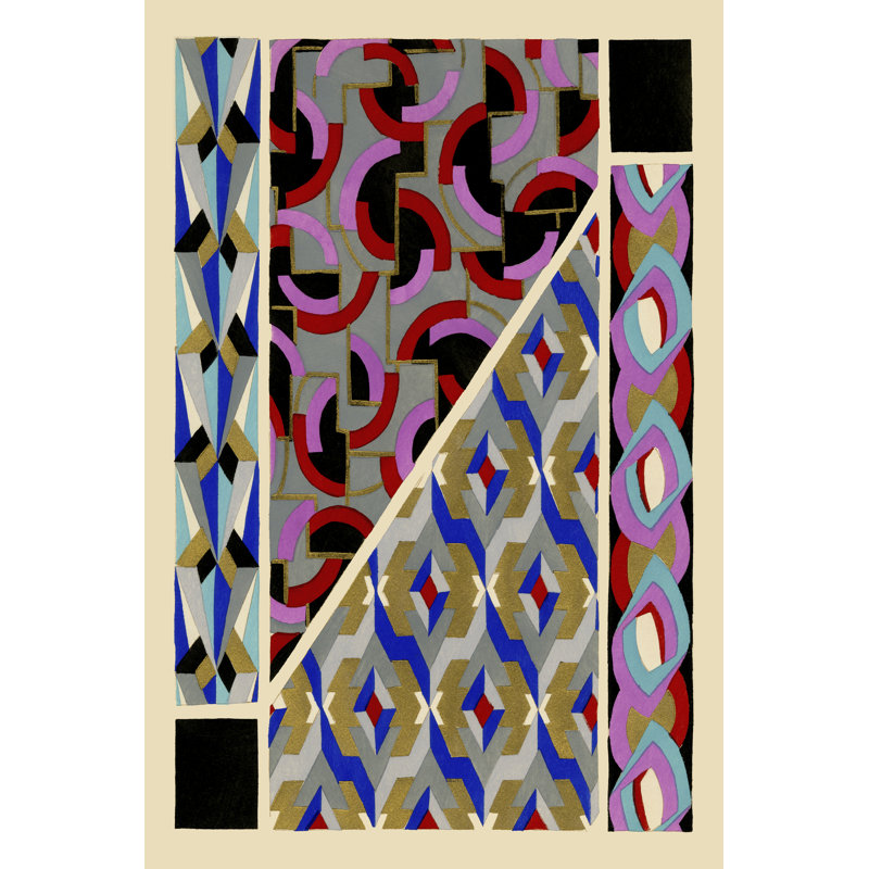 Art Deco Designs II, H 18 po x l 12 po