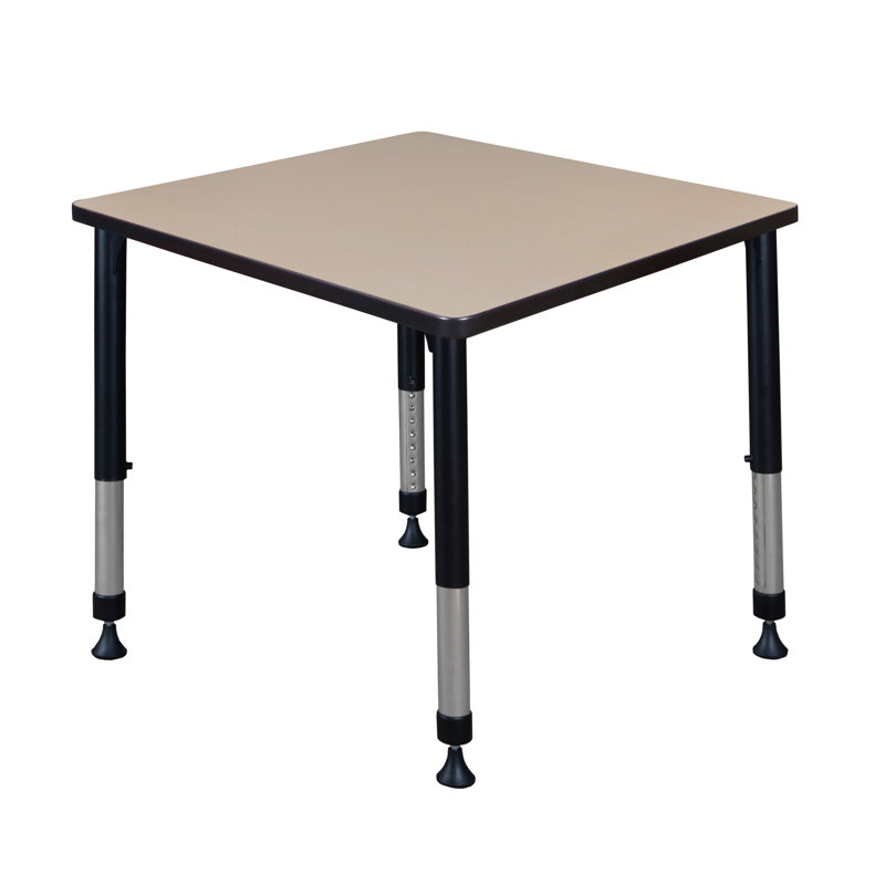 Table de salle à manger Albaugh, H 34 po x L 48 po x l 48 po, Noyer moka