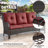 Carolina 5-Person Square Outdoor Conversation Set With 3-Seat Sofa And Armchair-110985462