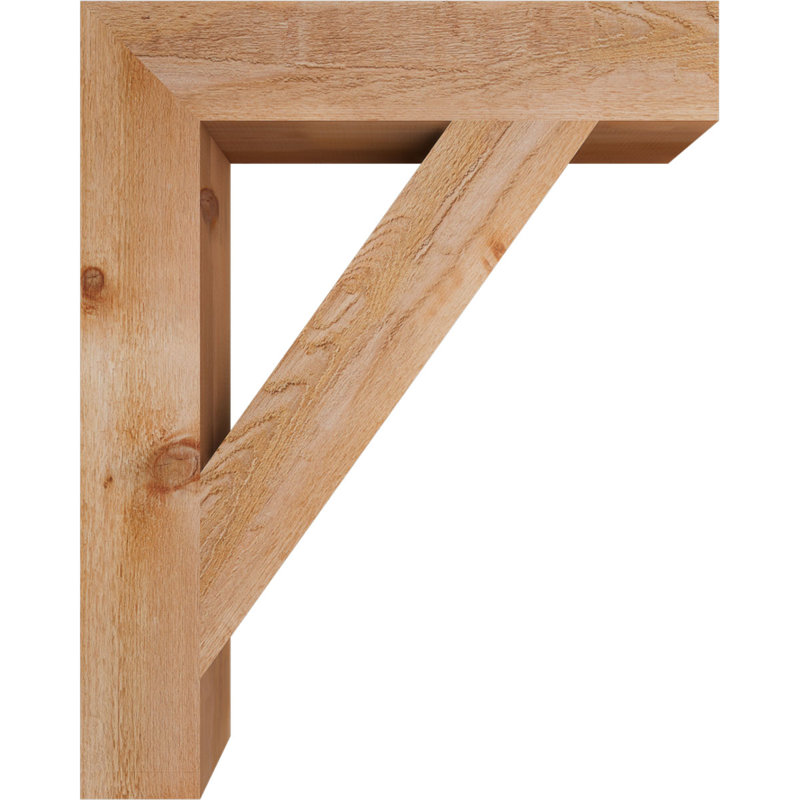 Support de bloc traditionnel, H 40 po x l 6 po x P 32 po, Cèdre rouge de l'Ouest (scié brut)