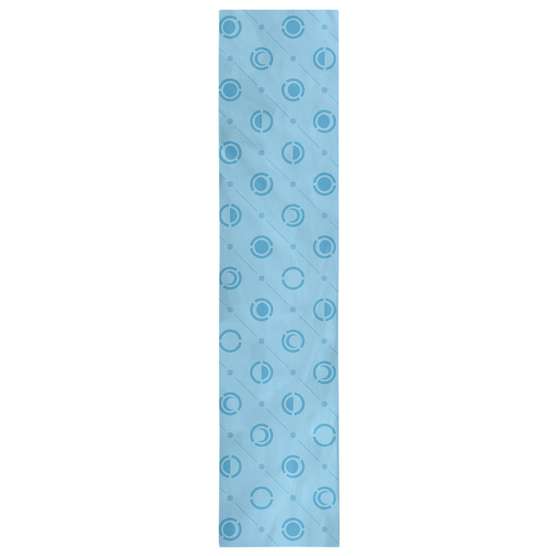 Classic Moon Phases Table Runner, 16" x 72", Aqua Teal