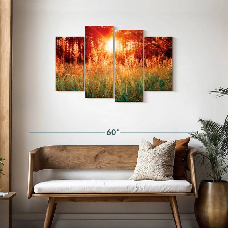 Harnek coucher de soleil avec de l'herbe