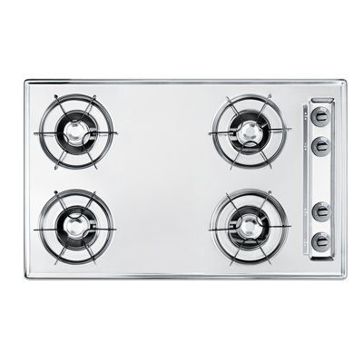 Summit Appliance Chrome 4 Burner Cooktop