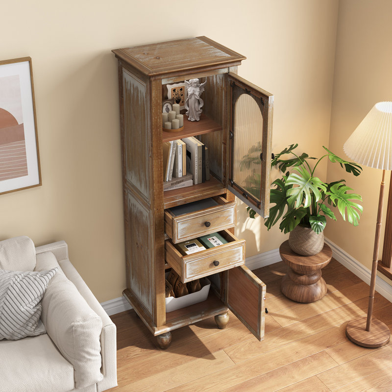 Armoire de rangement Farmhouse, Ancient White