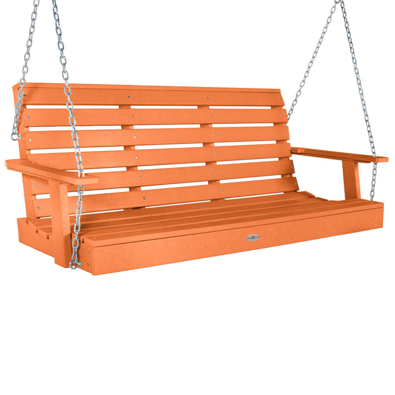 Balancelle de véranda Midderton, Orange citron, 60.37"