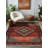 Jateen Collection Digital Print Cotton-Polyester Blend Rug – Red-2081565287