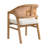 Stanley Wooden Dining Chairs with Cane Back & Upholstered Seat-967949083-949471483