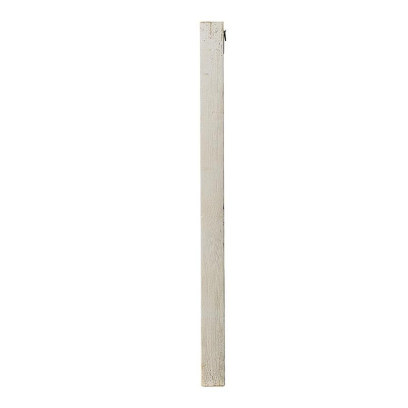 Ensemble de deux miroirs décoratifs en bois blanc et or de 30 po