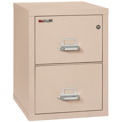 Fireproof 17.75'' Wide 2 -Drawer Steel File Cabinet