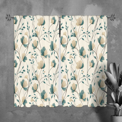 Paire de rideaux obscurcissant en polyester Rondald
