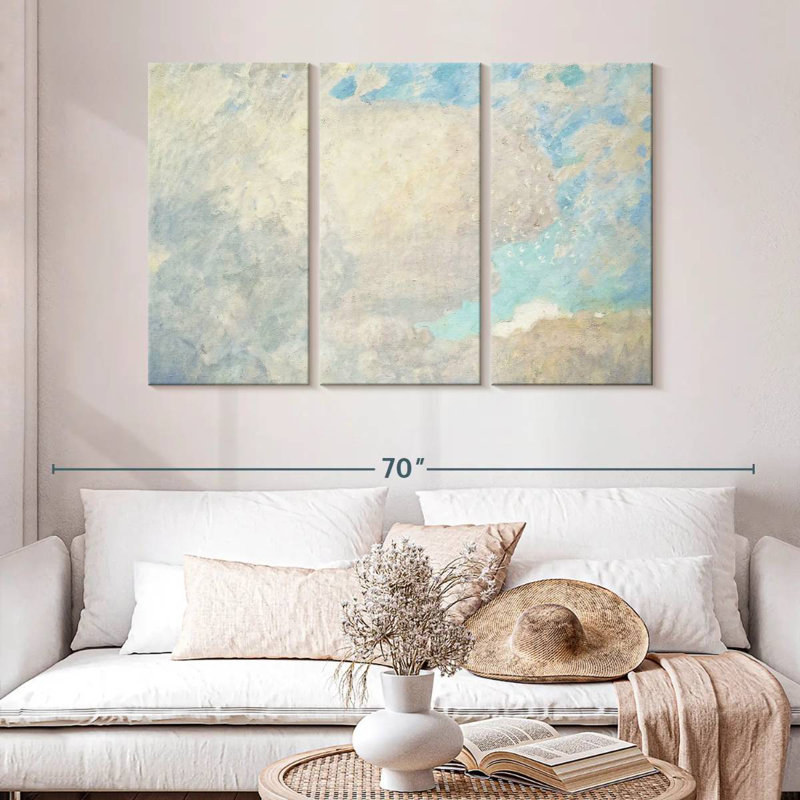 Avery White Clouds Blue Sky, 32" H x 50" W
