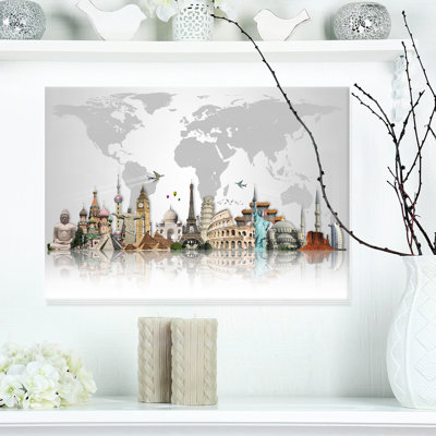 « Famous Monuments Across World », reproduction d'art graphique