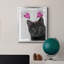 «Black Cat Valentines», toile encadrée de qualité supérieure - prête à être accrochée-469731573-469731569
