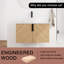 Meuble-lavabo flottant simple 30 po avec comptoir en pierre reconstituée-504204885