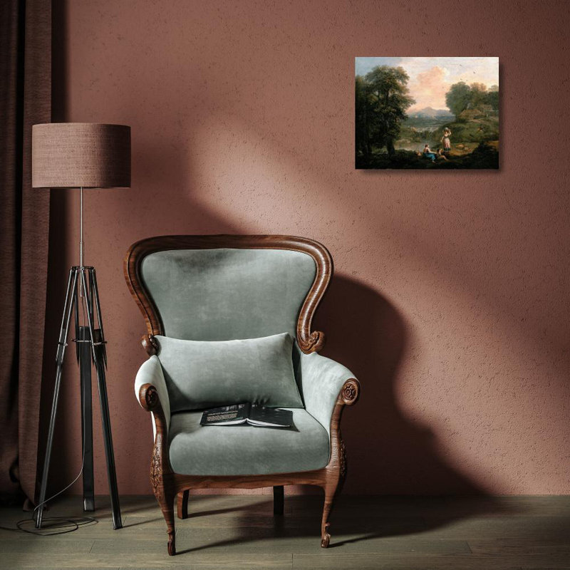 "Paysage" par Francesco Zuccarelli - Art mural sur toile tendue avec châssis, H 18 po x l 14 po