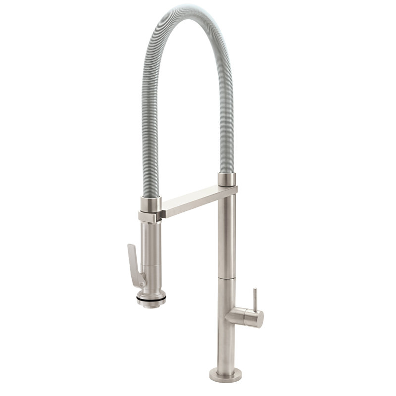 Culinary Pull-Out Kitchen Faucet With Squeeze Sprayer, Satin Nickel