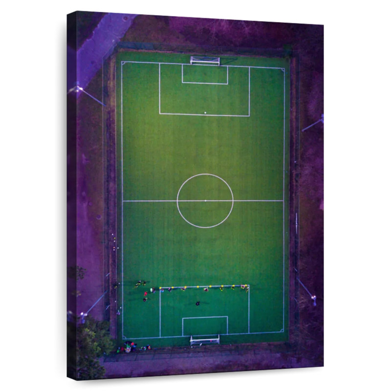 Stade de soccer Sireci vu d'en haut, H 12 po x l 8 po
