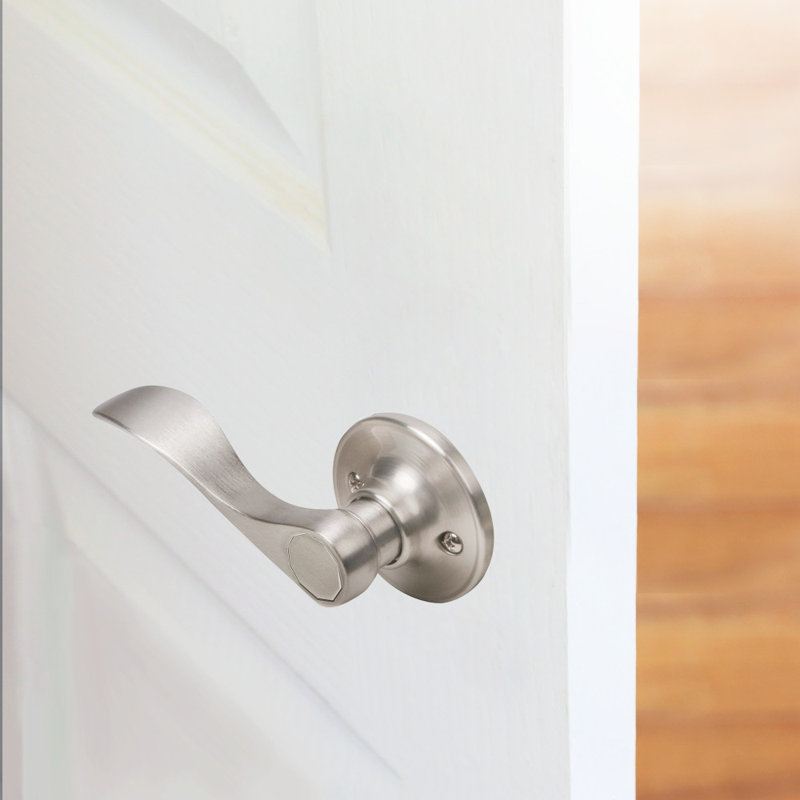 Faux levier de porte simple Springdale, Nickel satiné