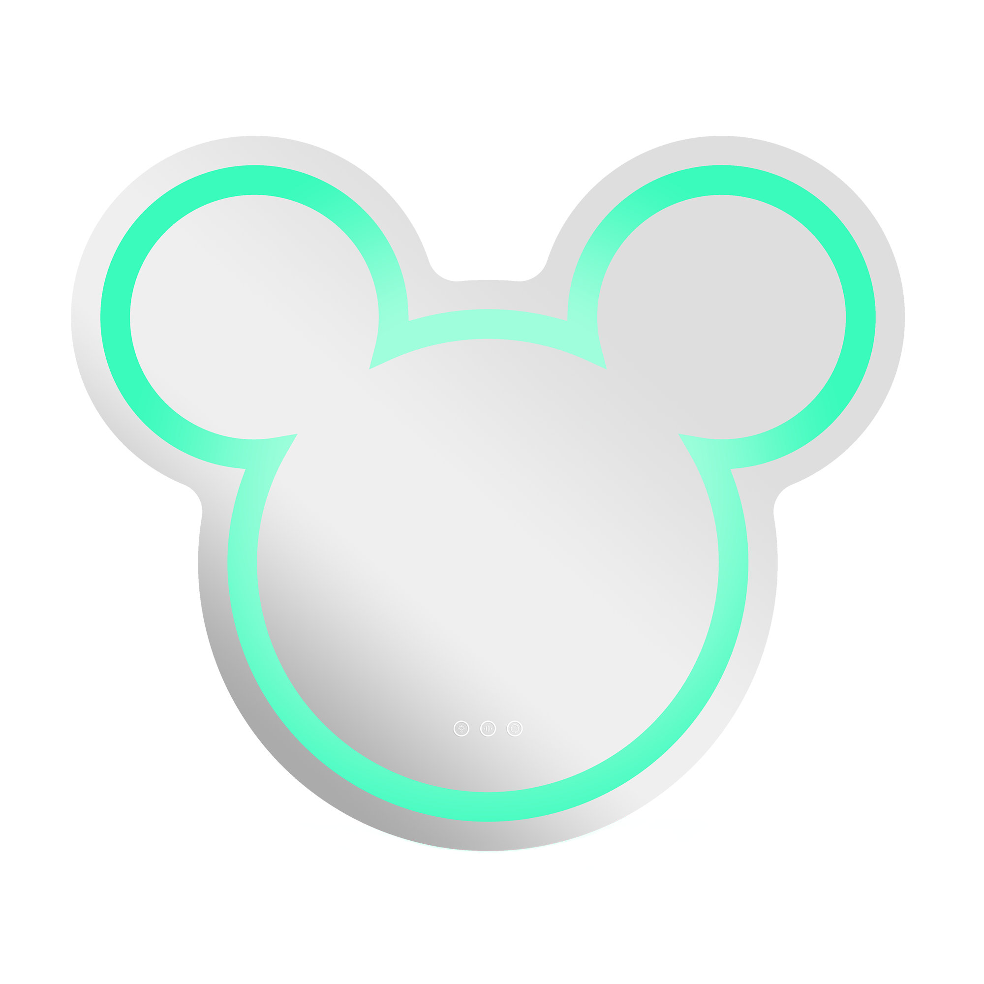 Orren Ellis Lisandra Disney Mickey Mouse Wall Mirror Smart Touch Sensor ...