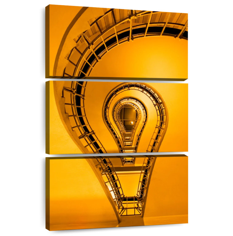 Lilie Light Bulb Stairway, 74" H x 48" W