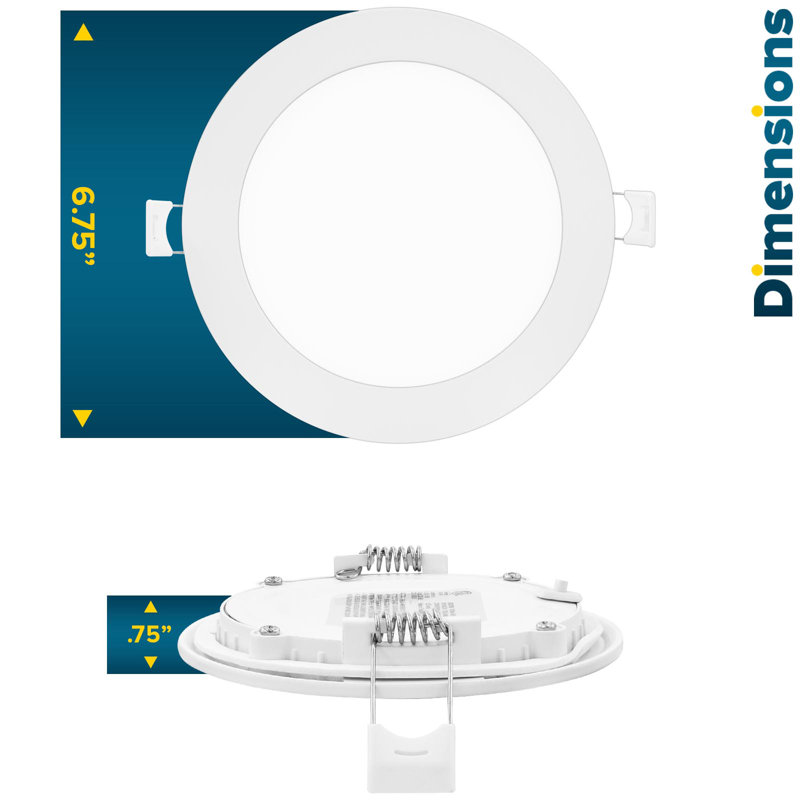 Ensemble d'éclairage encastré Canless 6 "Ultra Slim