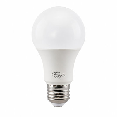 Euri Lighting A19 LED Bulbs, 5W, 450 lm, 40W Eq., 2700K, E26, Dimmable, CEC/JA8, UL, 2-Pack