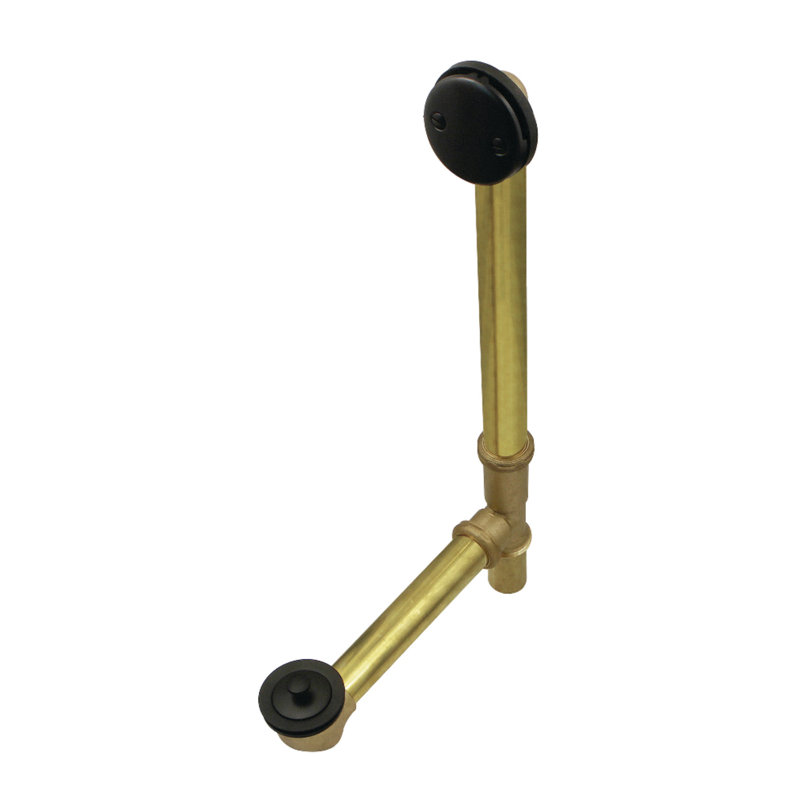 Kingston Brass Made To Match Brass Tub Waste and Overflow, Matte Black